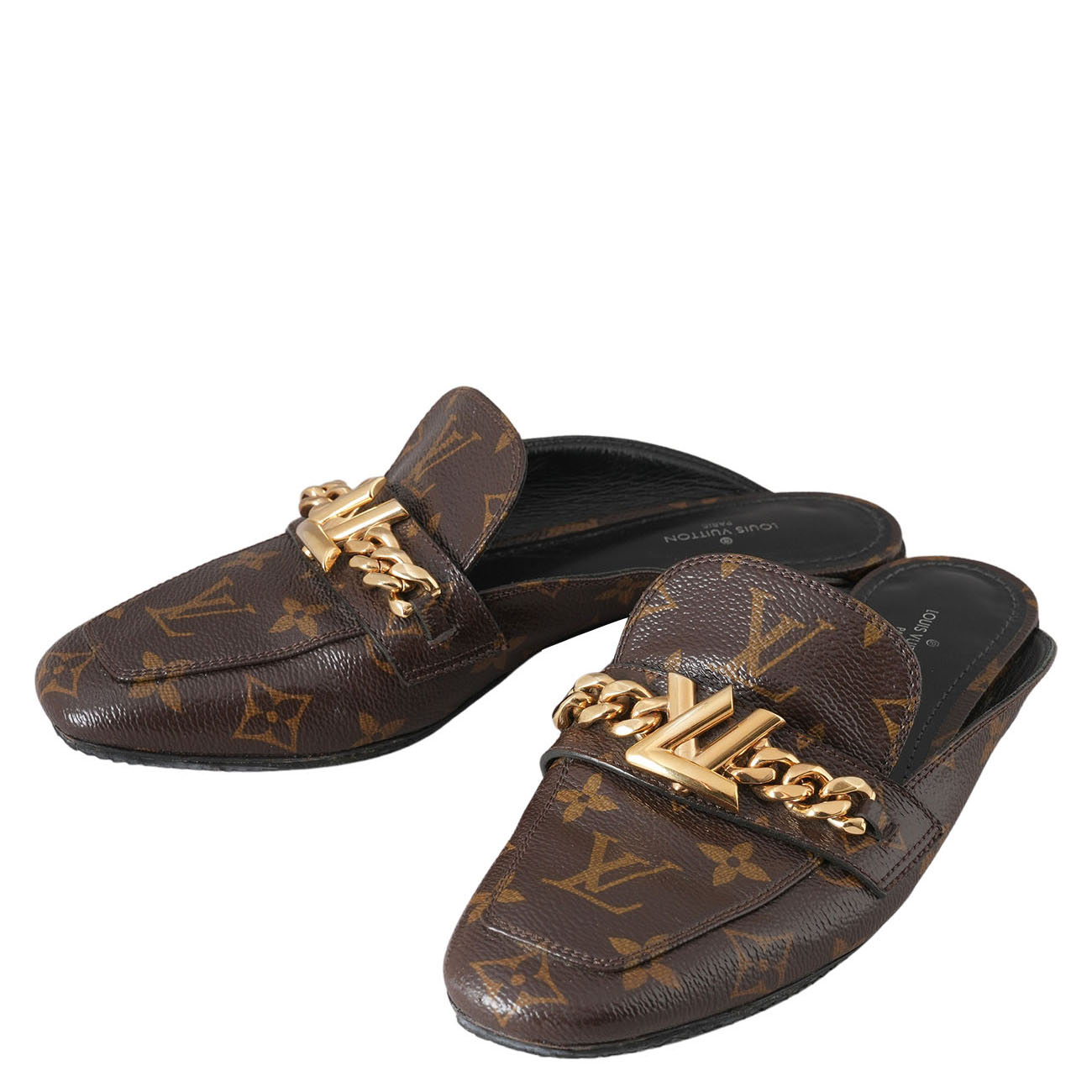 LOUIS VUITTON(USED)루이비통 모노그램 LV 로퍼 #36.5